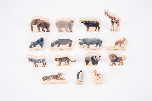 Tickit Houten Blokken Met Wilde Dieren