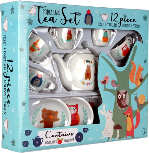 Little Woodies - 12 pcs porcelain tea set