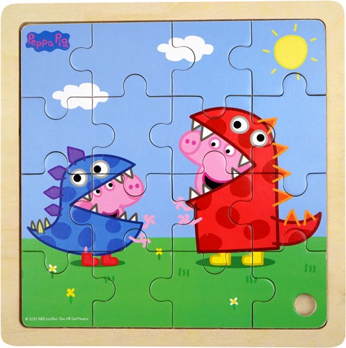 Peppa Pig - Wooden Puzzle - Dino