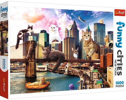 Trefl 1000FC - Cats in New York