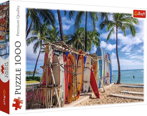 Trefl - Puzzles - 1000" - Waikiki Beach, Hawaii"