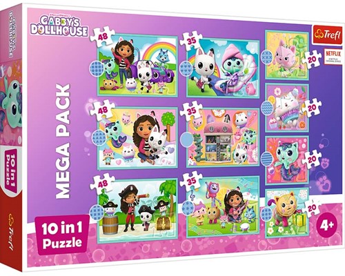 Trefl - Puzzles - 10in1" - In Gabby's world / Universal Gabby's Dollhouse"