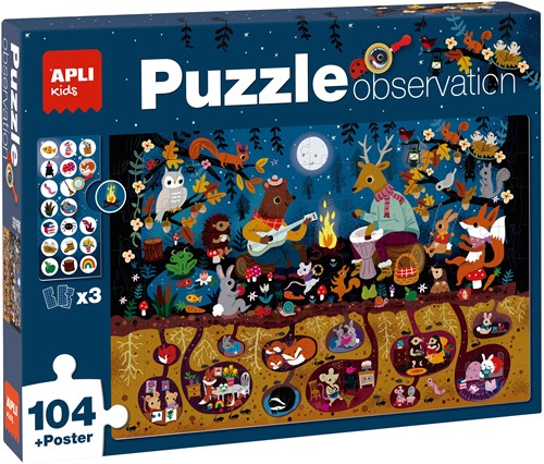 APLI - Bos Observeer Puzzel 104-delig