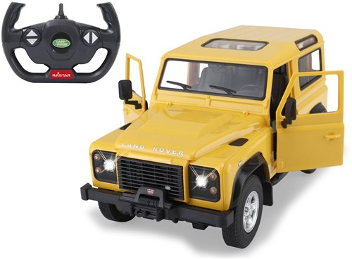 Jamara - Land Rover Defender 1:14 yellow 2,4GHz Manual door