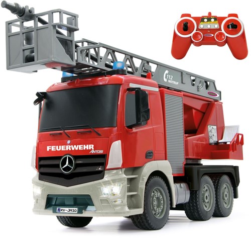 Jamara - Fire Truck turnable Ladder Mercedes-Benz Antos 1:20 2,4GHz with spray function