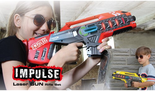 Jamara - Impulse Laser Gun Rifle Set yellow/red