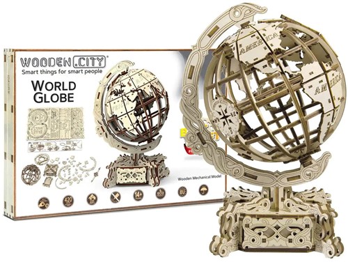 Wooden City - World Globe