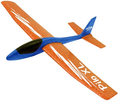 Jamara - Pilo XL Foam Hand Launch glider EPP wing orange fuselage blue