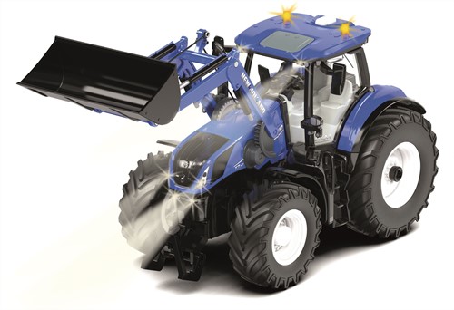 New Holland T7.315 with front loader and Bluetooth app contr