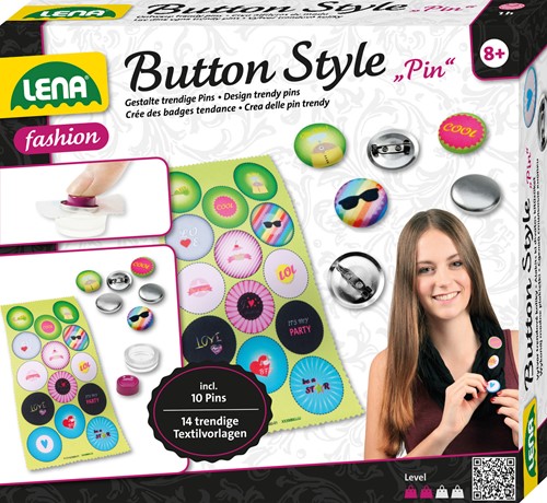 Lena Button Style Pin