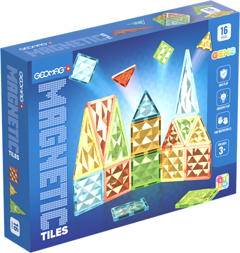 Geomag Magnetic Tiles Gems 16