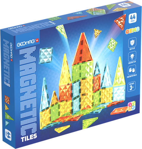 Geomag Magnetic Tiles Gems 44