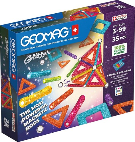 Geomag Glitter Panels Recycled 35 pcs