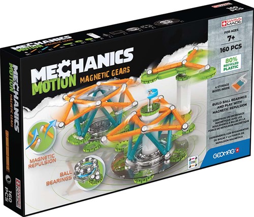 Geomag Mechanics Motion RE 3 Magnetic Gears 160 pcs