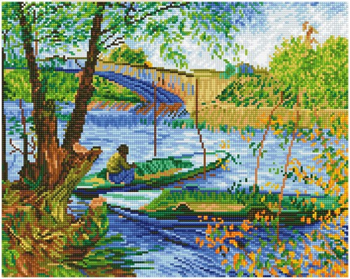 Diamond Dotz - Fishing In Spring (Van Gogh)