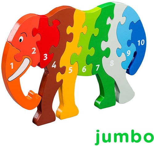 Lanka Kade - Jumbo Olifant 1-10 puzzel